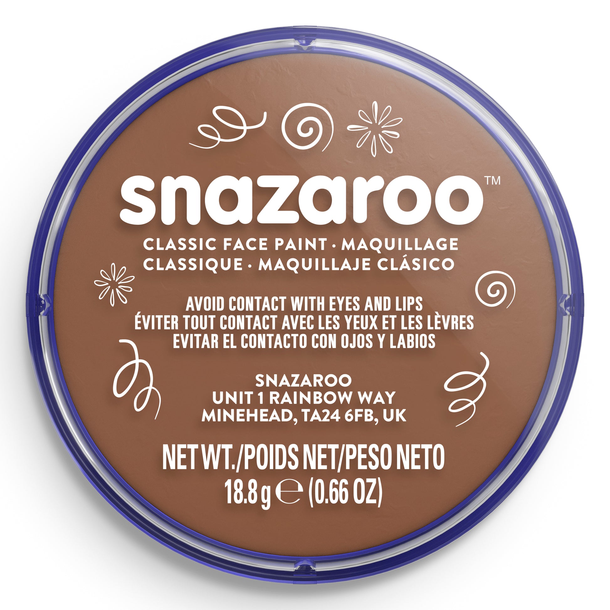 Snazaroo Face and Body Paint - Beige Brown 18 ml