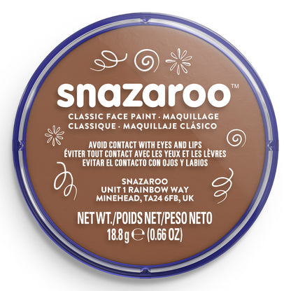 Snazaroo Face and Body Paint - Beige Brown 18 ml