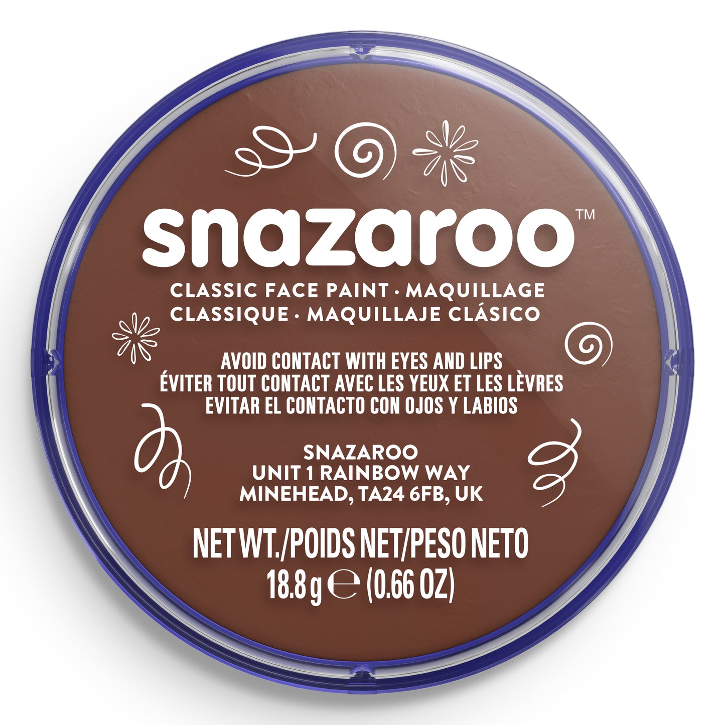 Snazaroo face and body paint - Light Brown 18 ml