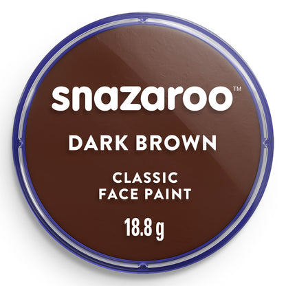 Snazaroo Face and Body Paint - Dark Brown 18 ml