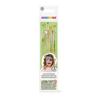 Snazaroo Face and Body Painting Brush Set - 3 pcs.