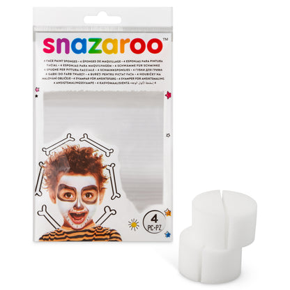 Snazaroo face painting sponges - semi-round 4 pcs.