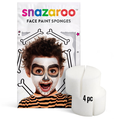 Snazaroo face painting sponges - semi-round 4 pcs.