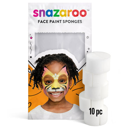 Snazaroo face painting sponges - half-round 10 pcs