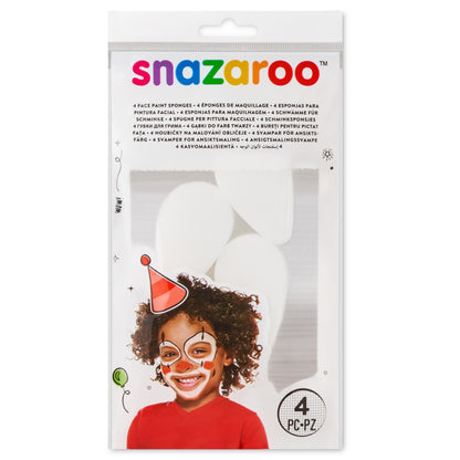 Snazaroo face painting sponges - teardrop 4 pcs