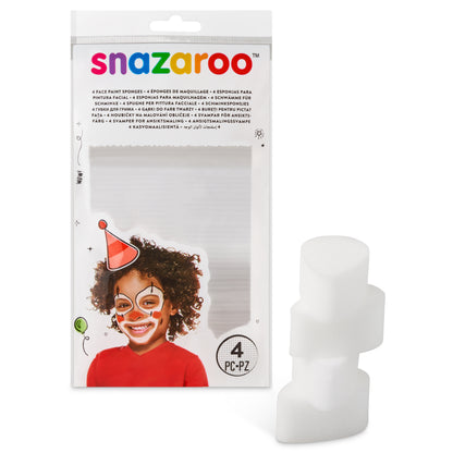 Snazaroo face painting sponges - teardrop 4 pcs