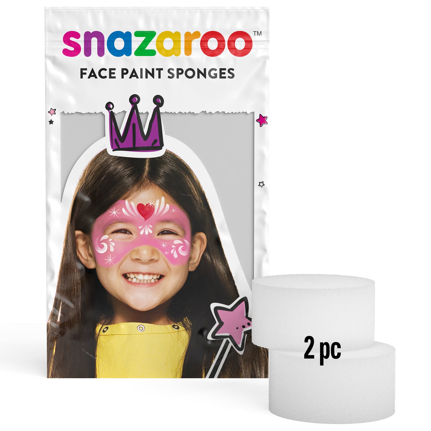 Snazaroo face painting sponges - round 2 pcs.