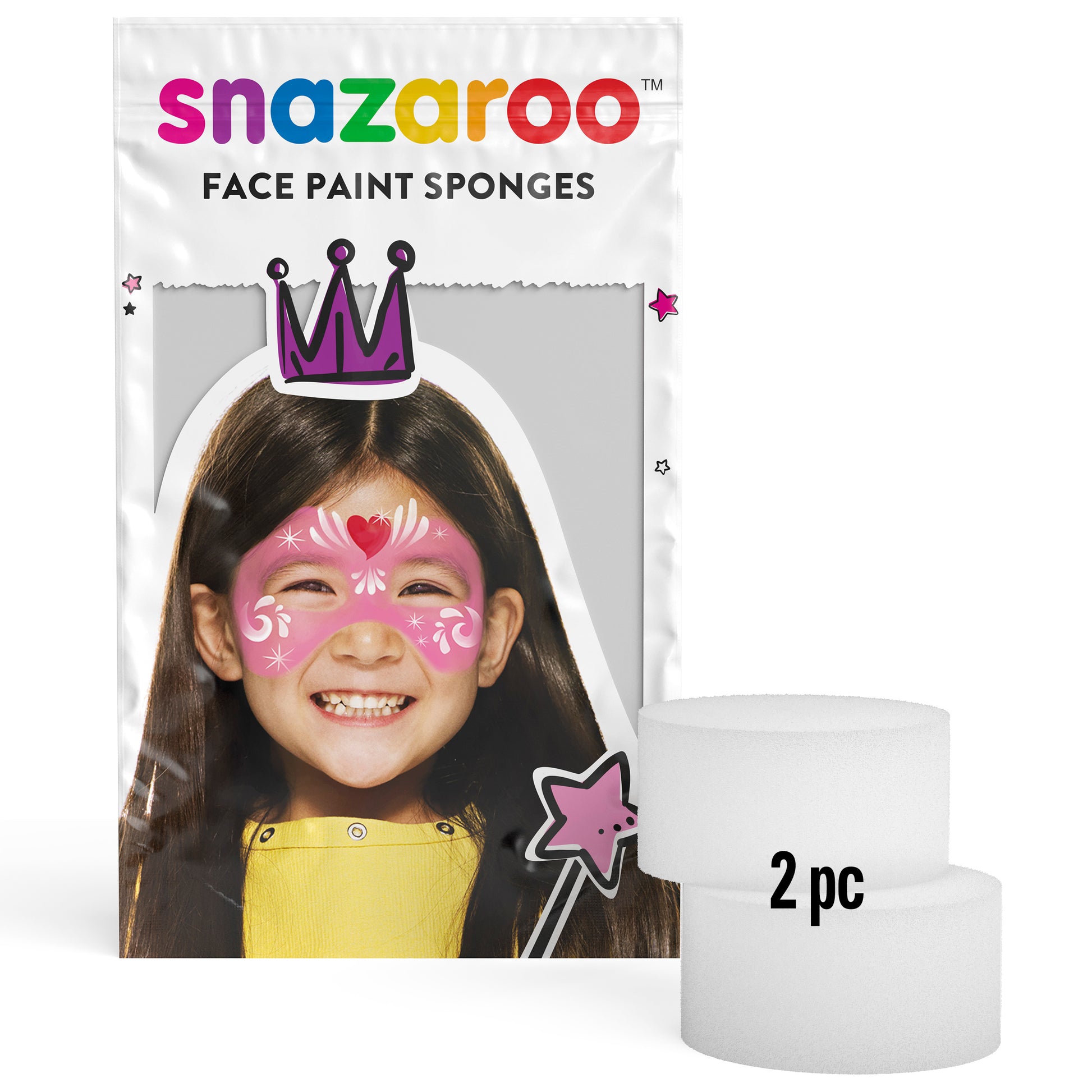 Snazaroo face painting sponges - round 2 pcs.