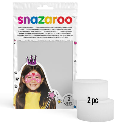Snazaroo face painting sponges - round 2 pcs.