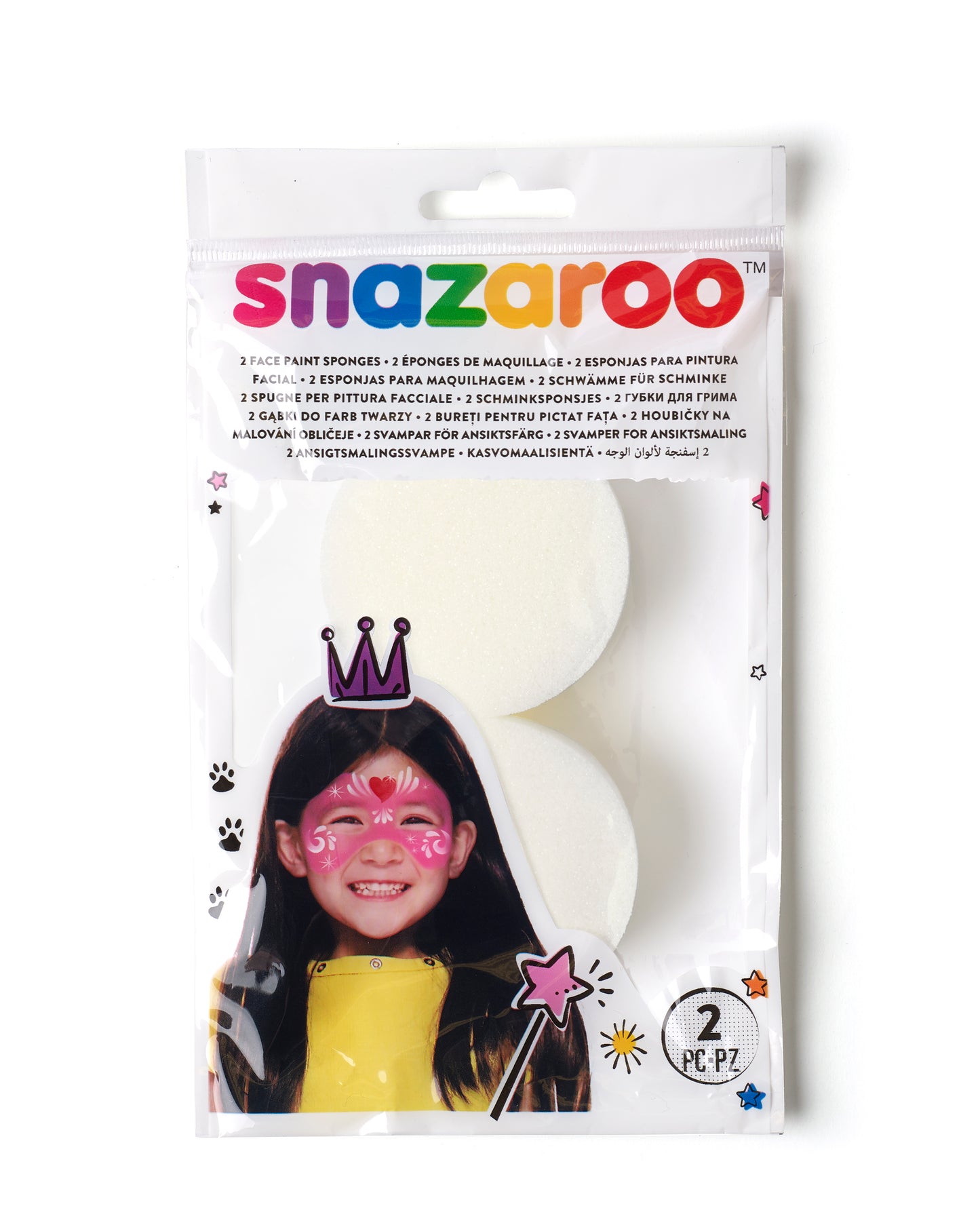 Snazaroo face painting sponges - round 2 pcs.