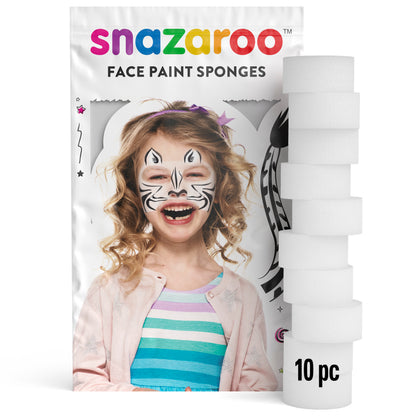 Snazaroo face painting sponges - round 10 pcs.