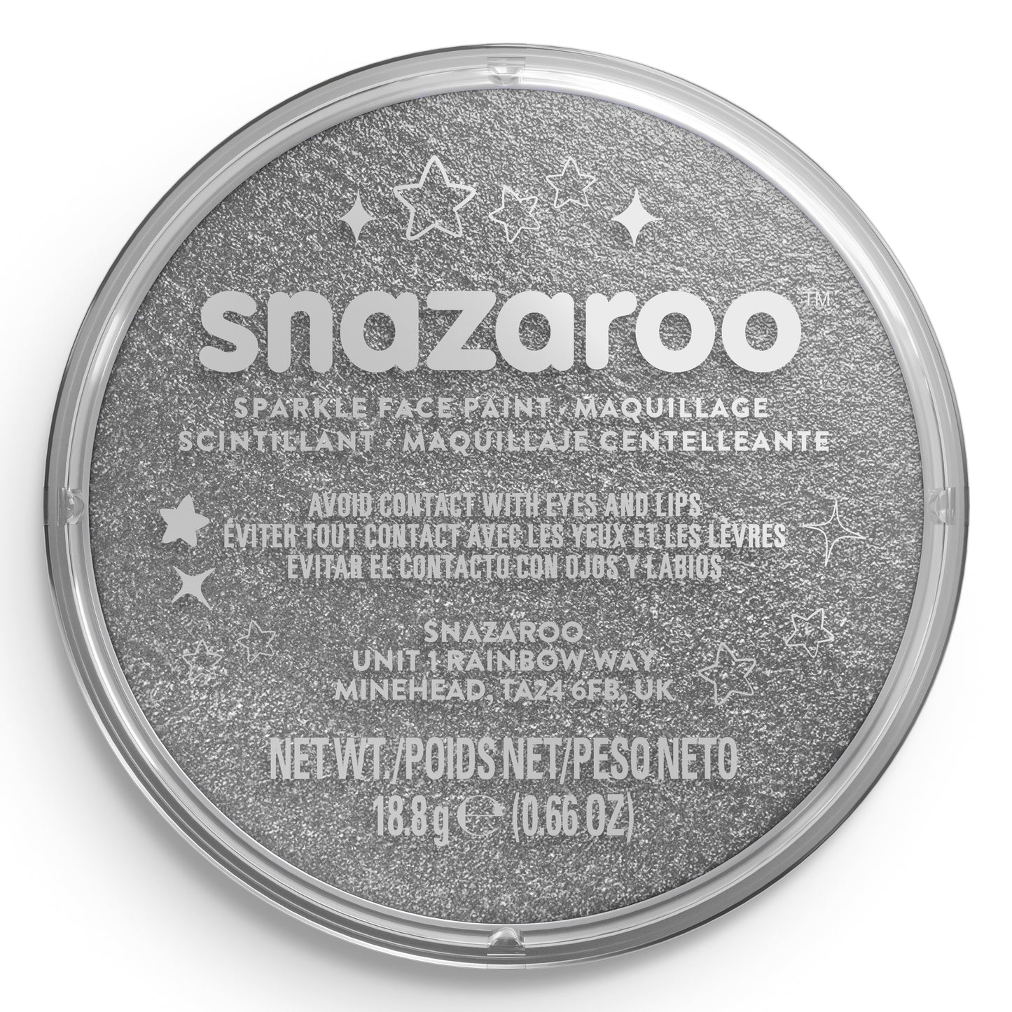 Snazaroo Face and Body Paint Shimmer - Metallic Anthracite 18 ml
