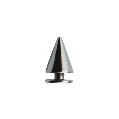 Metal cone studs - 7/10 mm nickel 1 pc.