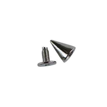 Metal cone studs - 7/10 mm nickel 1 pc.