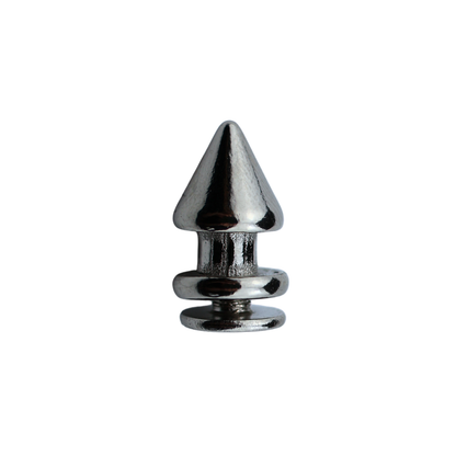 Metal cone studs - 8/12 mm nickel 1 pc.