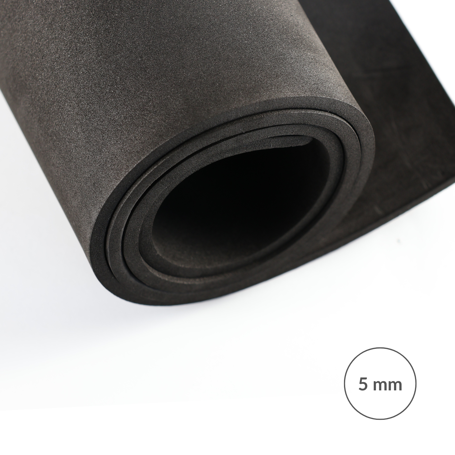 Pianka EVA 65 kg/m3, 5 mm czarna - 100x50 cm