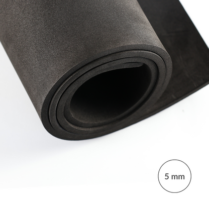 Pianka EVA 65 kg/m3, 5 mm czarna - 100x50 cm