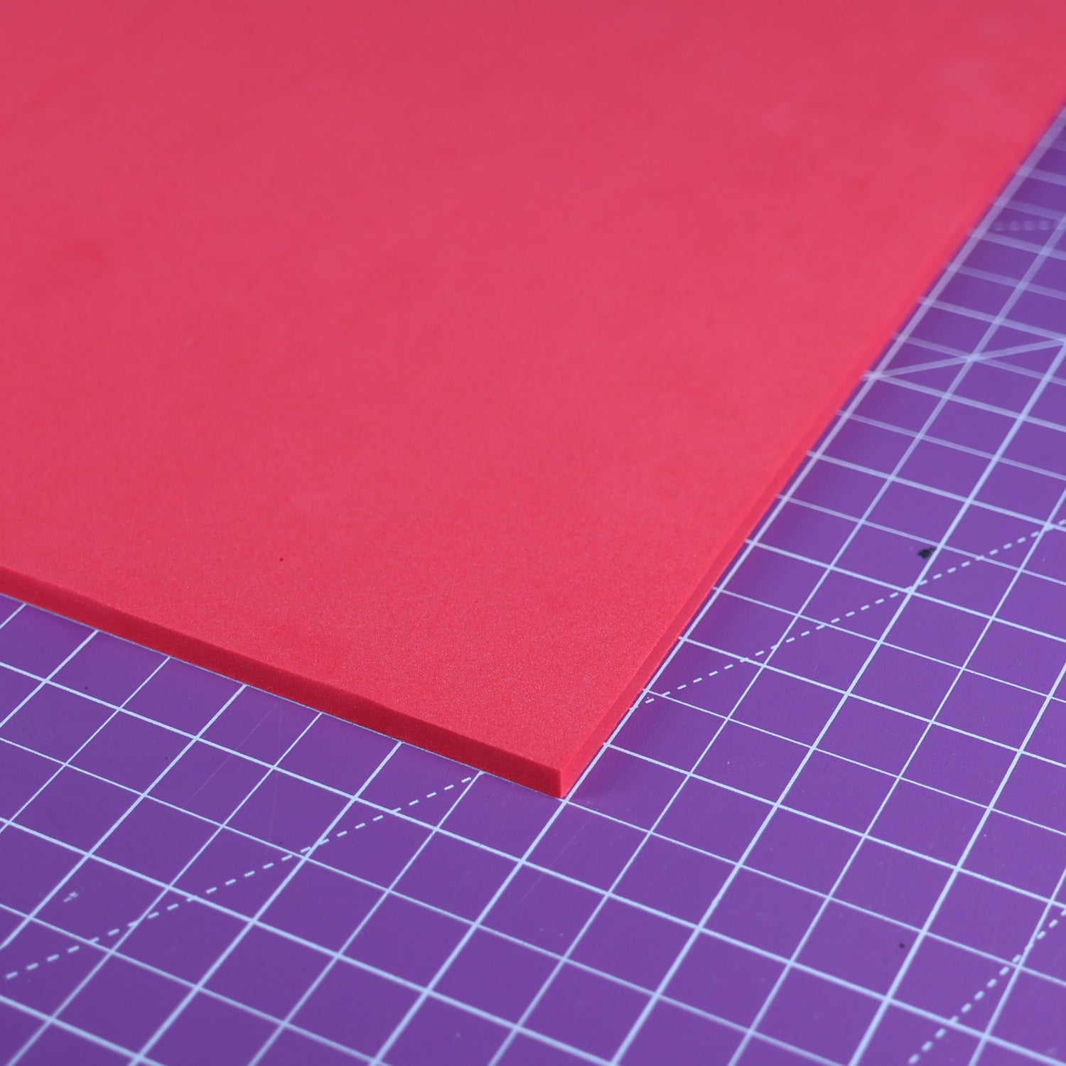 EVA foam 65 kg/m3, 5 mm red - 100x50 cm