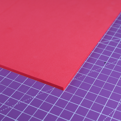 EVA foam 65 kg/m3, 5 mm red - 100x50 cm