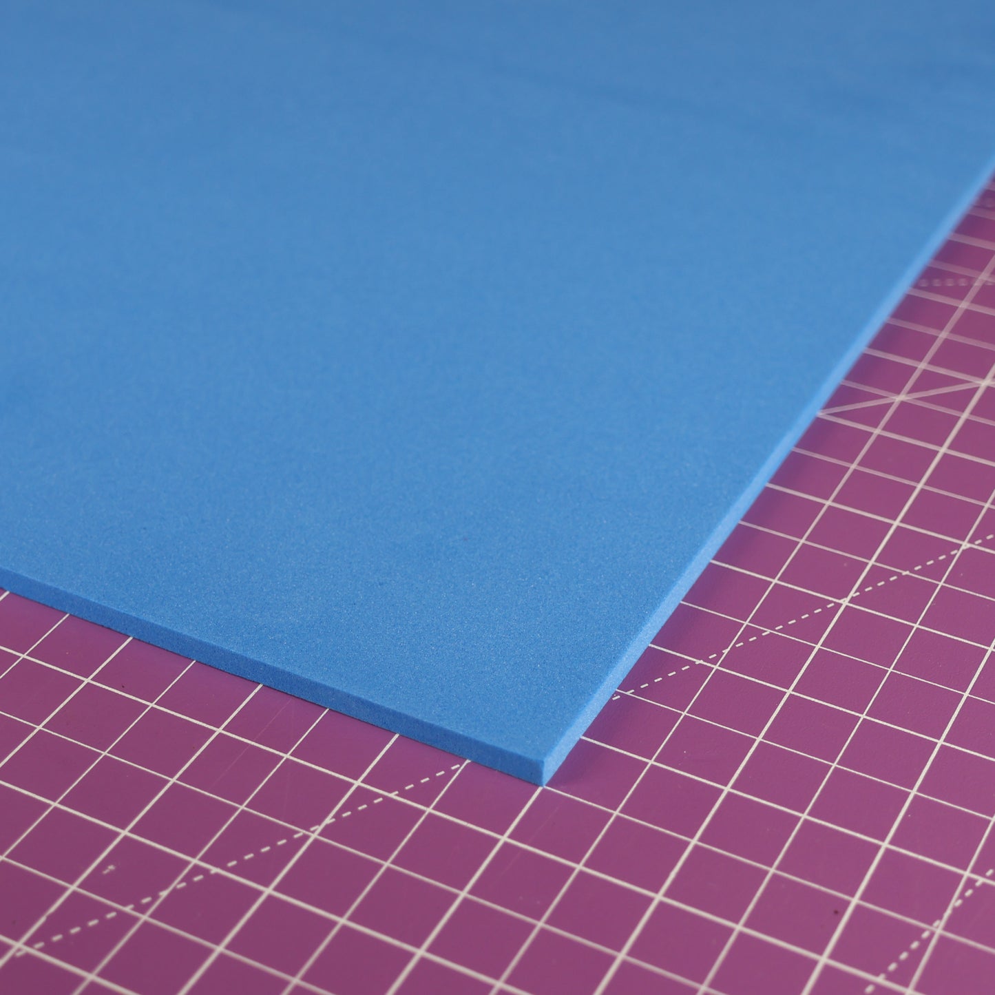EVA foam 65 kg/m3, 2 mm blue - 100x50 cm