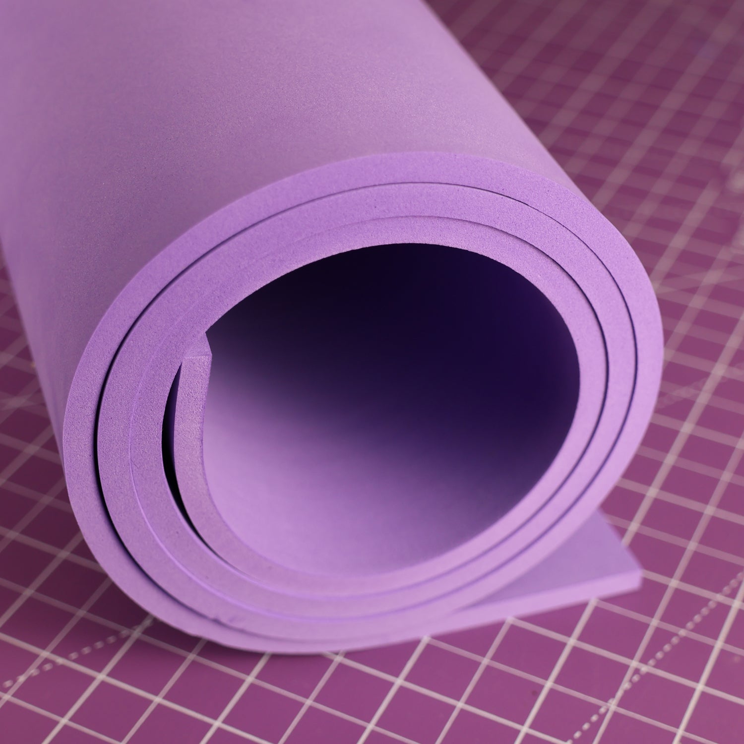 EVA foam 65 kg/m3, 2 mm purple - 100x50 cm