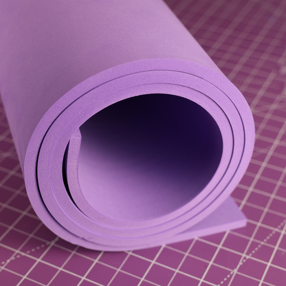 EVA foam 65 kg/m3, 2 mm purple - 100x50 cm
