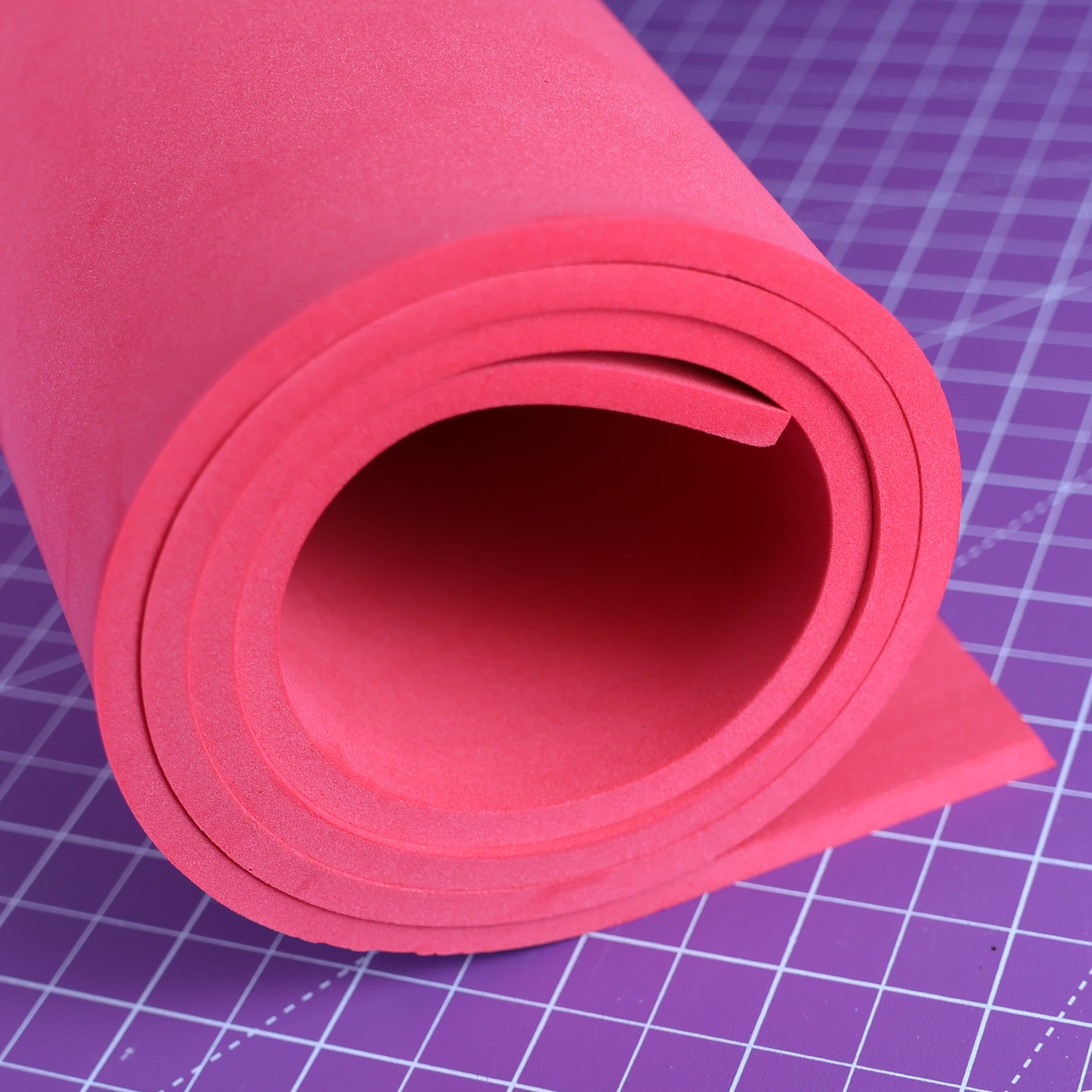 EVA foam 65 kg/m3, 5 mm red - 100x50 cm