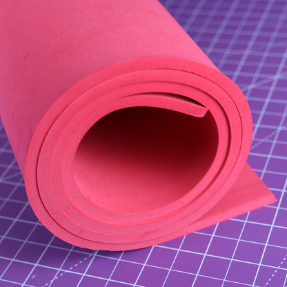EVA foam 65 kg/m3, 5 mm red - 100x50 cm