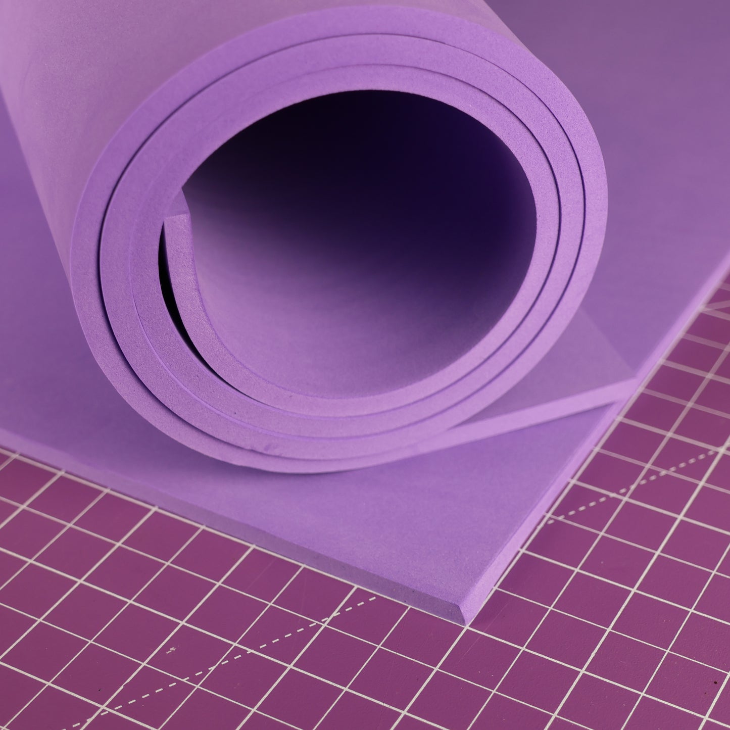 EVA foam 65 kg/m3, 2 mm purple - 100x50 cm