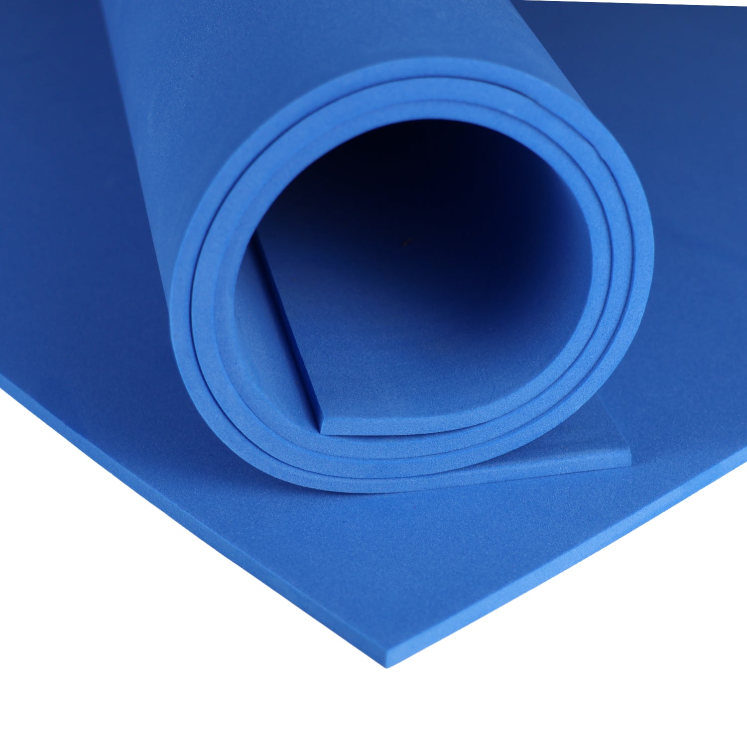 EVA foam 65 kg/m3, 2 mm blue - 100x50 cm