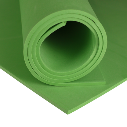 EVA foam 65 kg/m3, 5 mm green - 100x50 cm