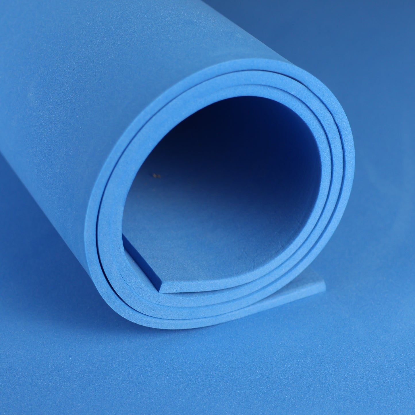 EVA foam 65 kg/m3, 2 mm blue - 100x50 cm