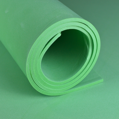 EVA foam 65 kg/m3, 5 mm green - 100x50 cm