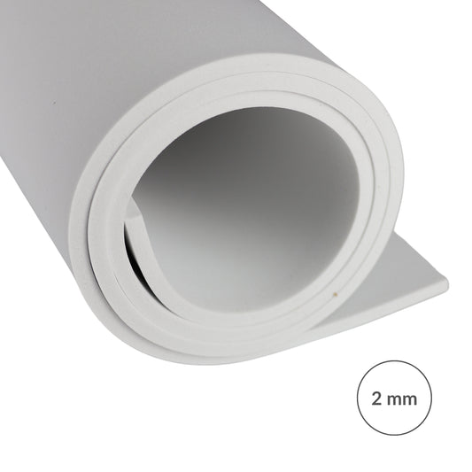 Pianka EVA 65 kg/m3, 2 mm biała - 100x50 cm