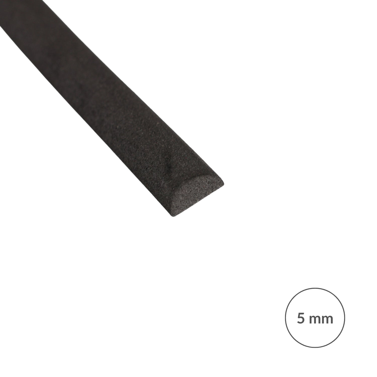 EVA foam half-round - 5 mm x 1 m