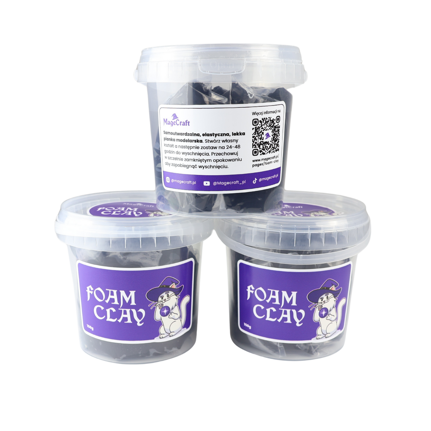 Foam Clay MageCraft - 150 g Black