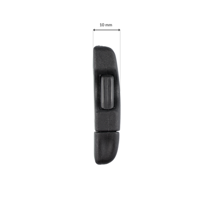 Plastic buckle - 20x46 mm black 1 pc.