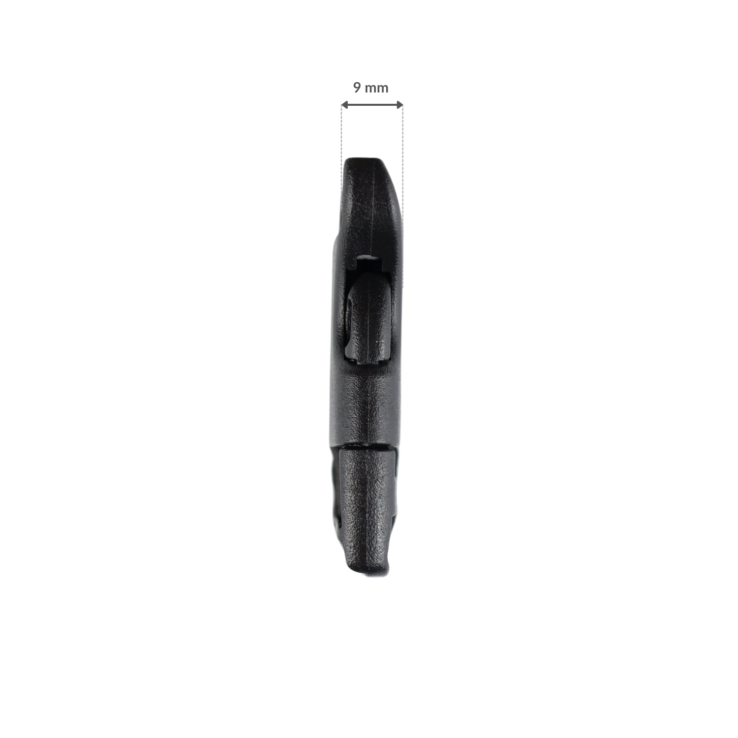 Plastic buckle - 20x51 mm black 1 pc.