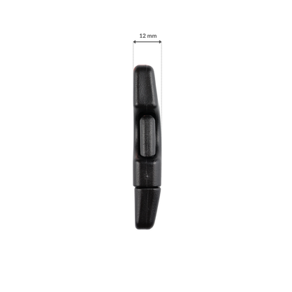 Plastic buckle - 25 mm black 1 pc.