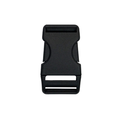 Plastic side release buckle - 25x60 mm black 1 pc.