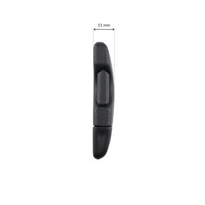 Plastic side release buckle - 25x60 mm black 1 pc.