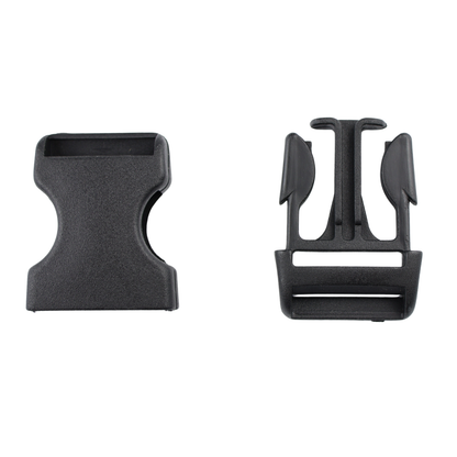 Plastic side release buckle - 25x60 mm black 1 pc.