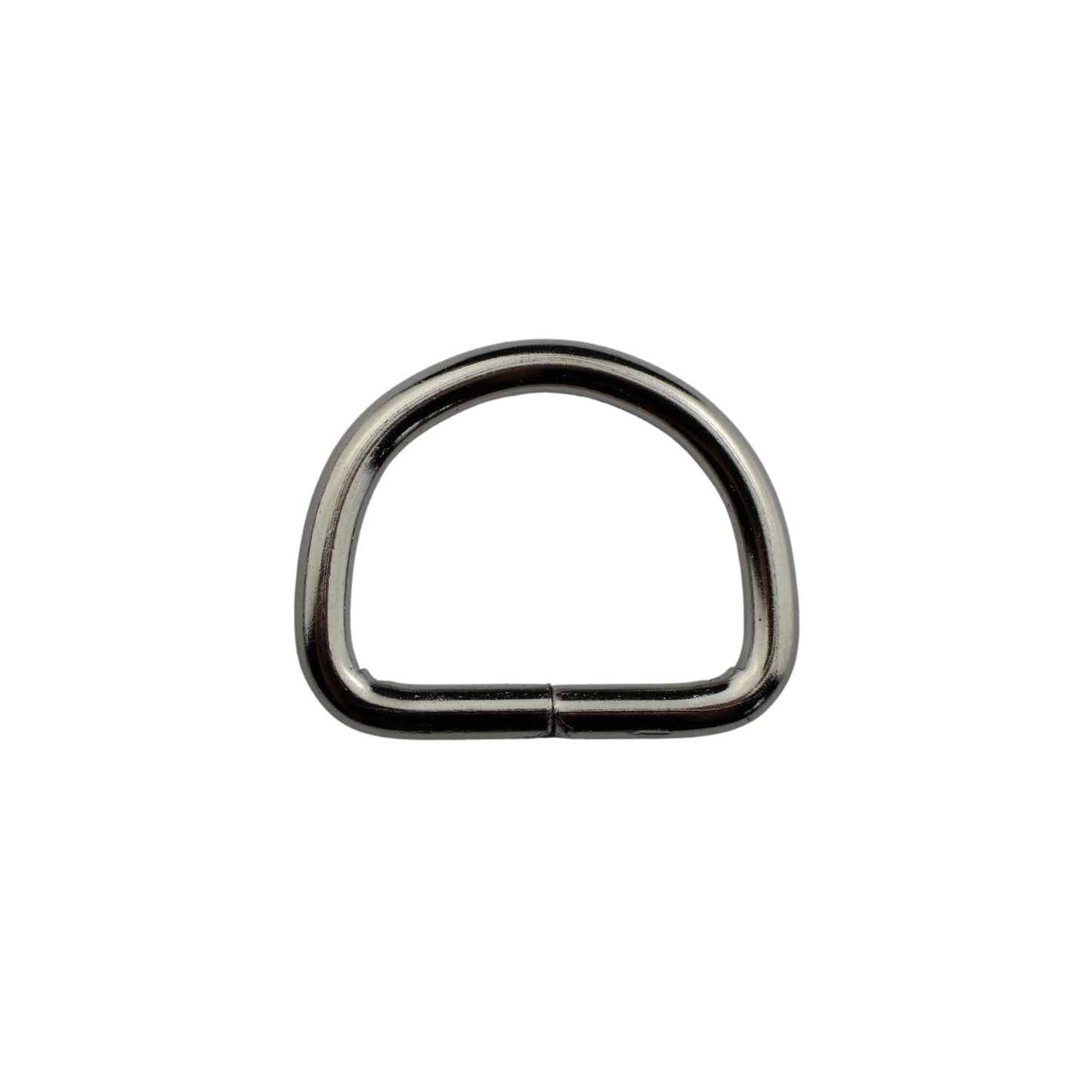 Metal D-ring - 20/15/3 mm nickel 1 pc.