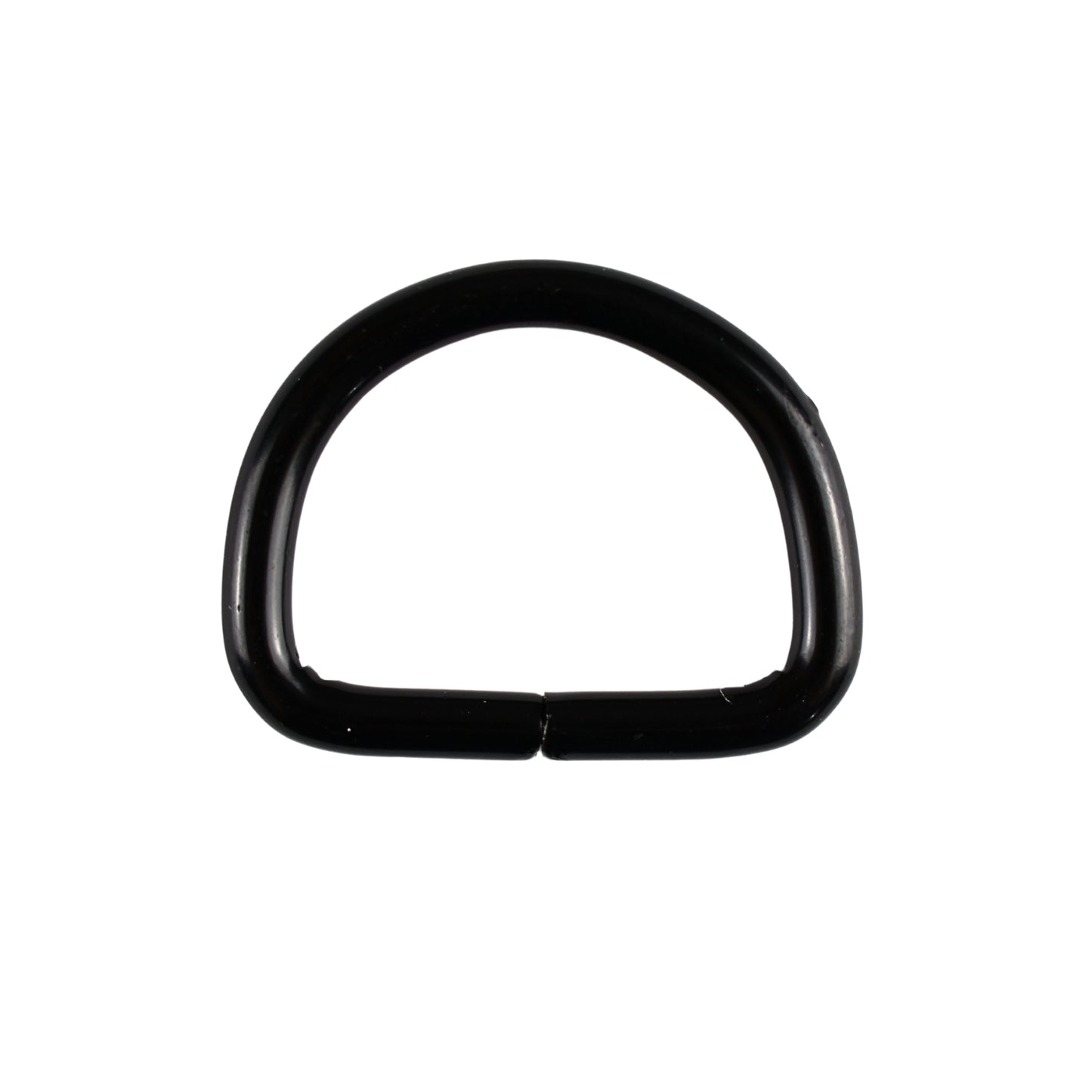 Metal D-ring - 20/15/3 mm matte black 1 pc.