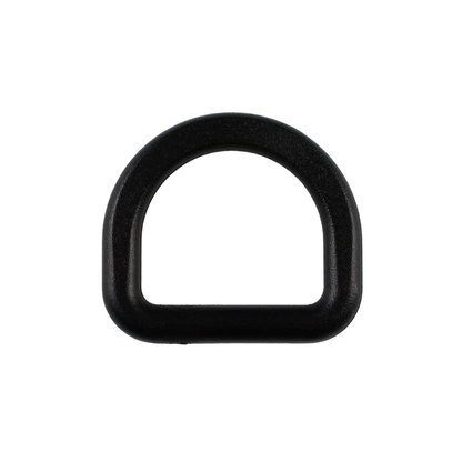 Plastic D-ring - 20/18 mm black 1 pc.
