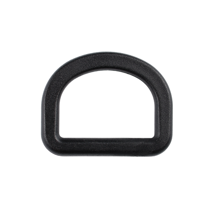 Plastic D-ring - 25/18 mm black 1 pc.