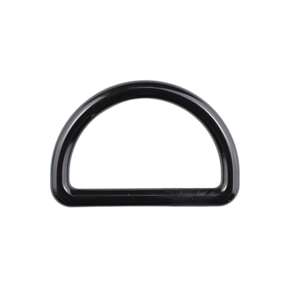 Plastic D-ring - 30/19 mm black 1 pc.
