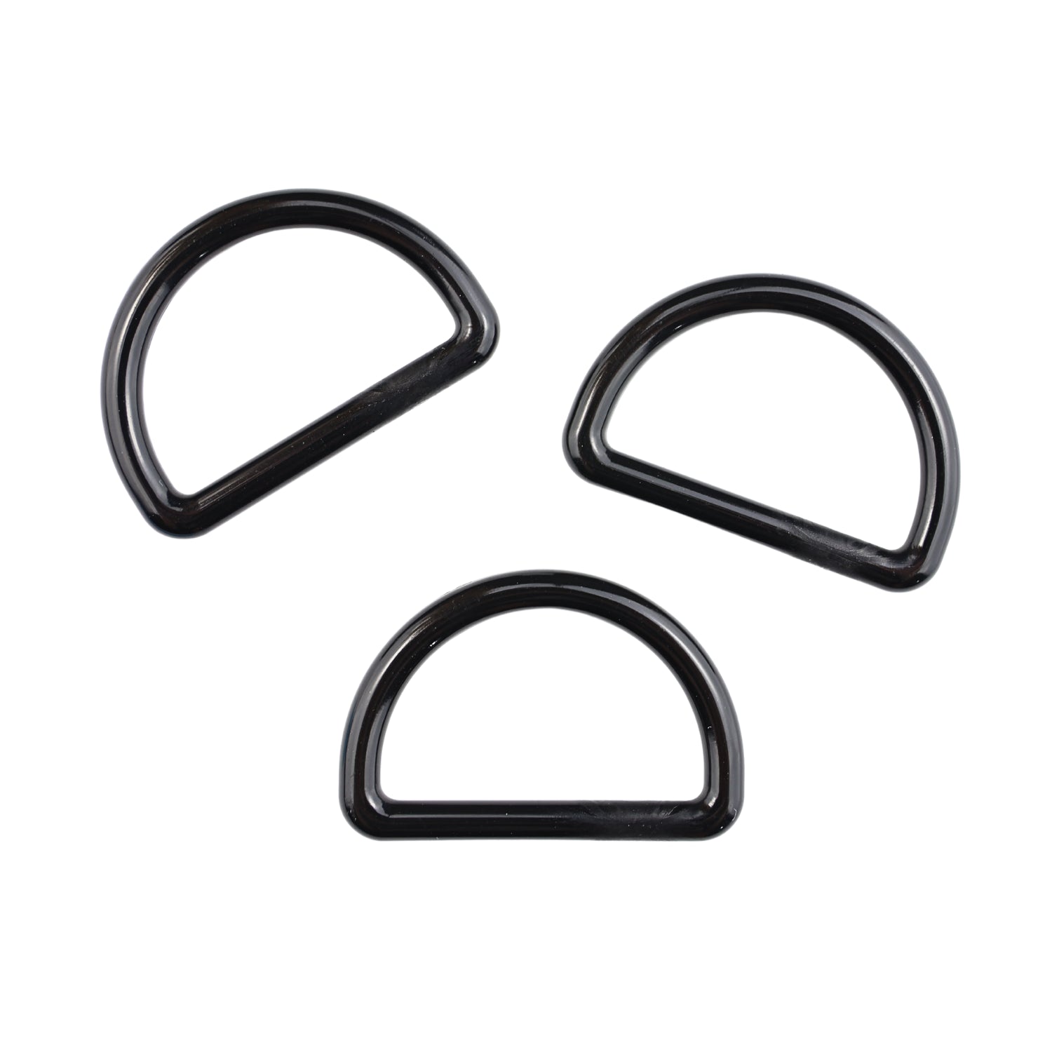 Plastic D-ring - 30/19 mm black 1 pc.
