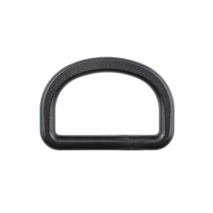Plastic D-ring - 32/19 mm black 1 pc.