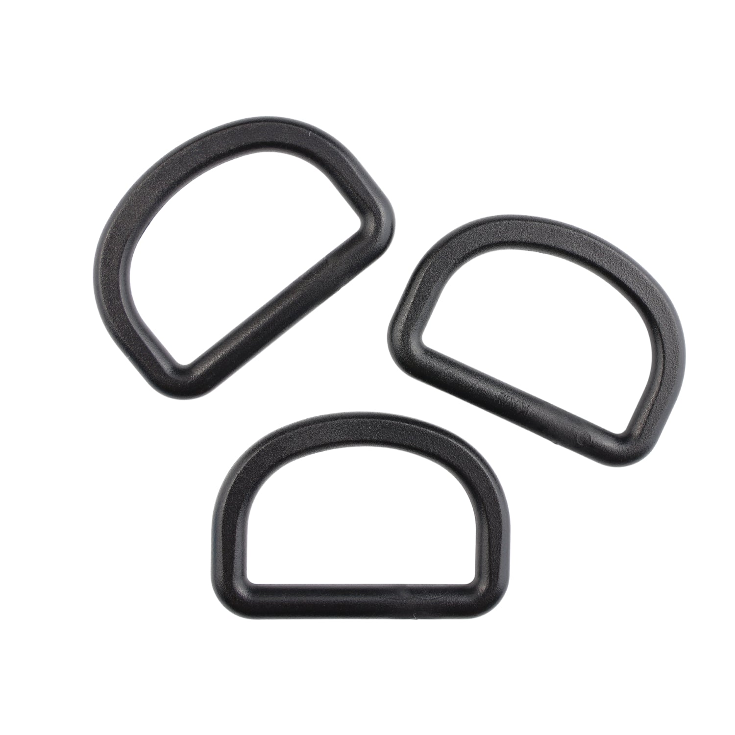 Plastic D-ring - 32/19 mm black 1 pc.